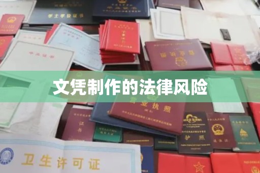 岚县文凭制作的法律风险