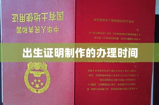 岚县出生证明制作的办理时间