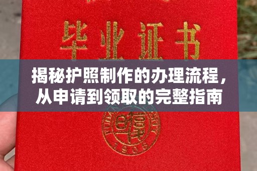 岚县揭秘护照制作的办理流程，从申请到领取的完整指南