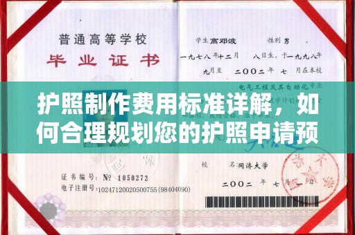 岚县护照制作费用标准详解，如何合理规划您的护照申请预算